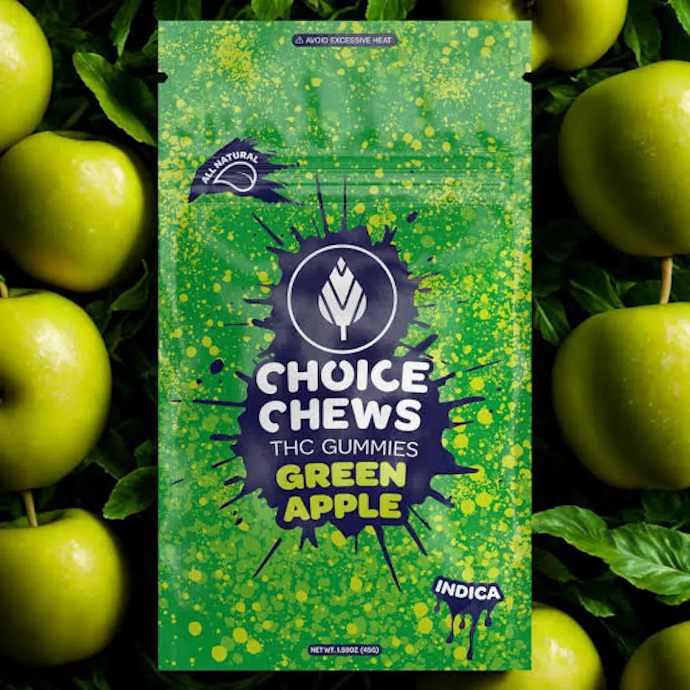 Product Choice Chews | Green Apple | 100mg | (Indica)