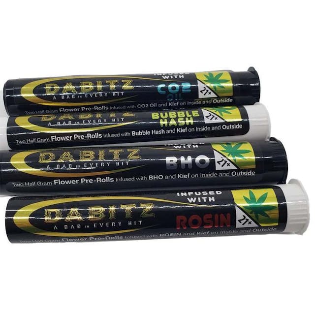 A pack of two (2) strain specific pre rolls by Dabitz.