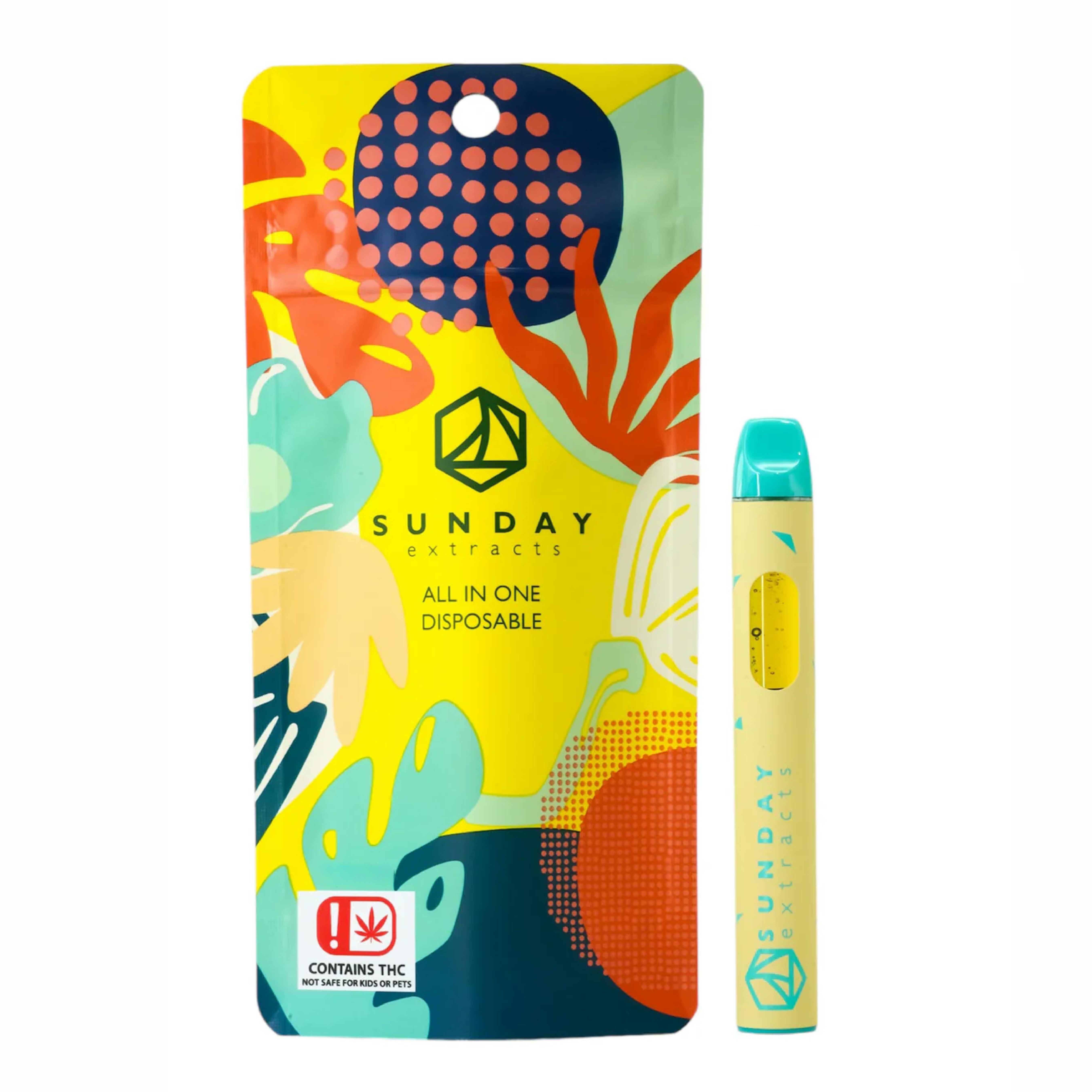 2g Moon Dew Disposable Vape Sunday Extracts | Mango Cannabis Bixby
