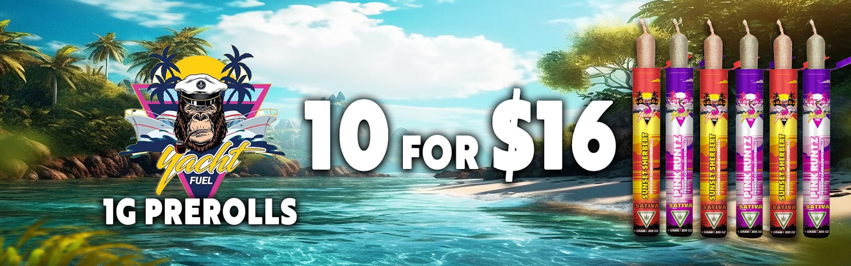 Yacht Fuel Pre-Rolls - 10/$16