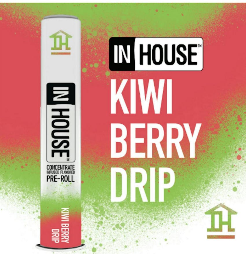Buy InHouse Kiwi Berry Drip | Infused Pre-Roll | 0.75g for Sale - Quincy  Cannabis Co
