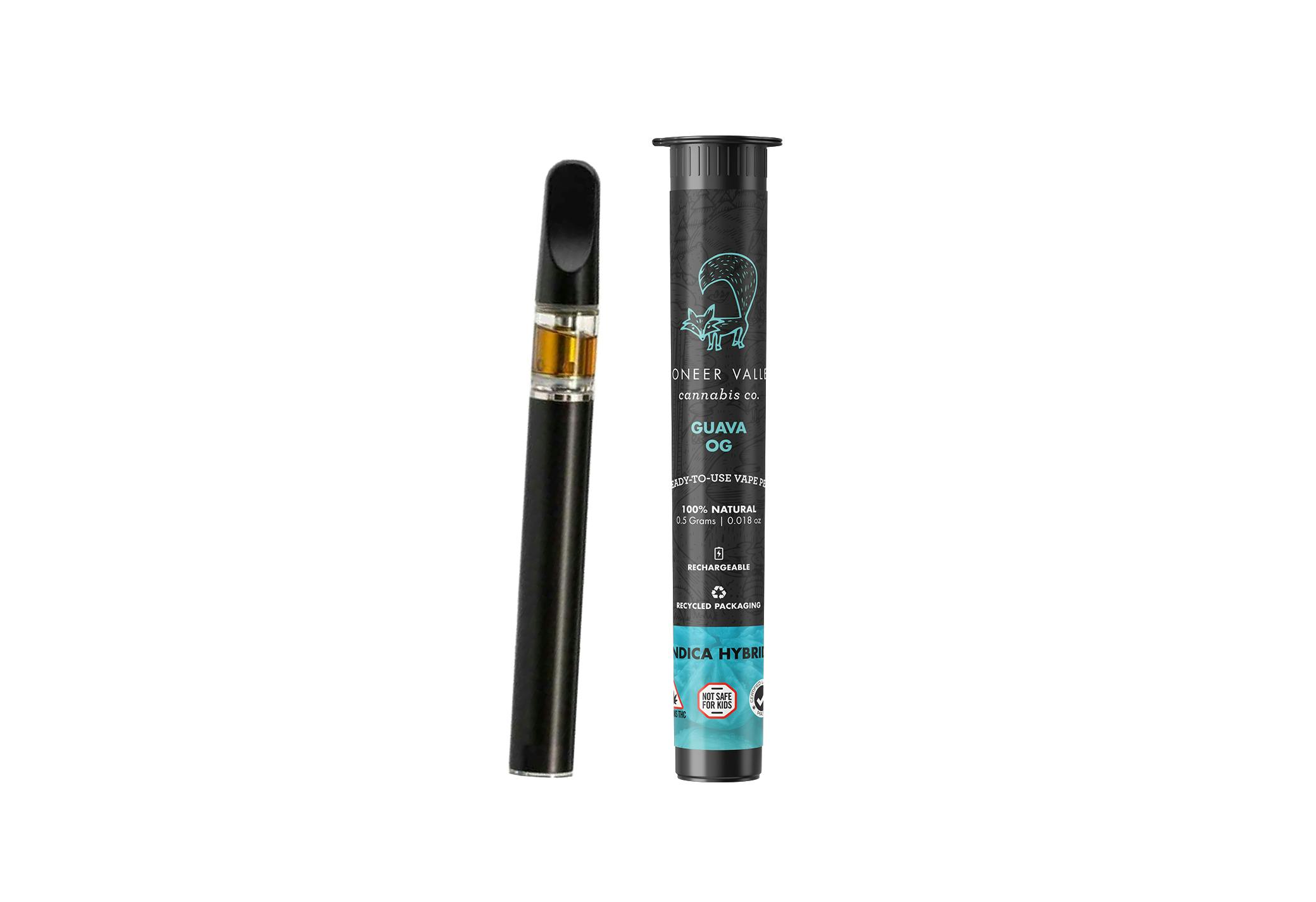 Pioneer Valley Cannabis Co. Distillate Disposable | Guava OG | Indica ...