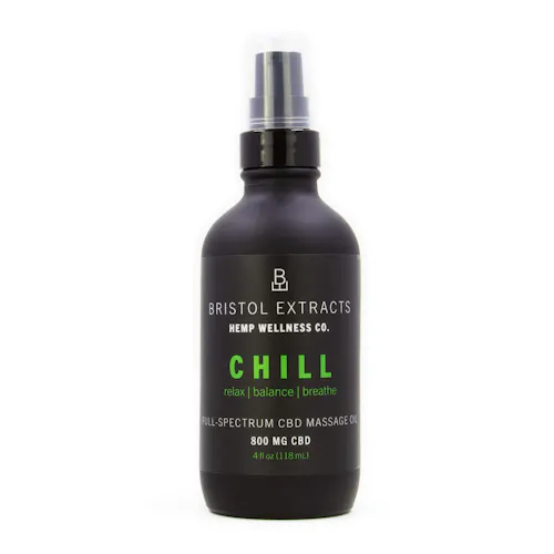 Hemp Wellness Co | CHILL | Full Spectrum CBD Massage Oil | 800mg-1