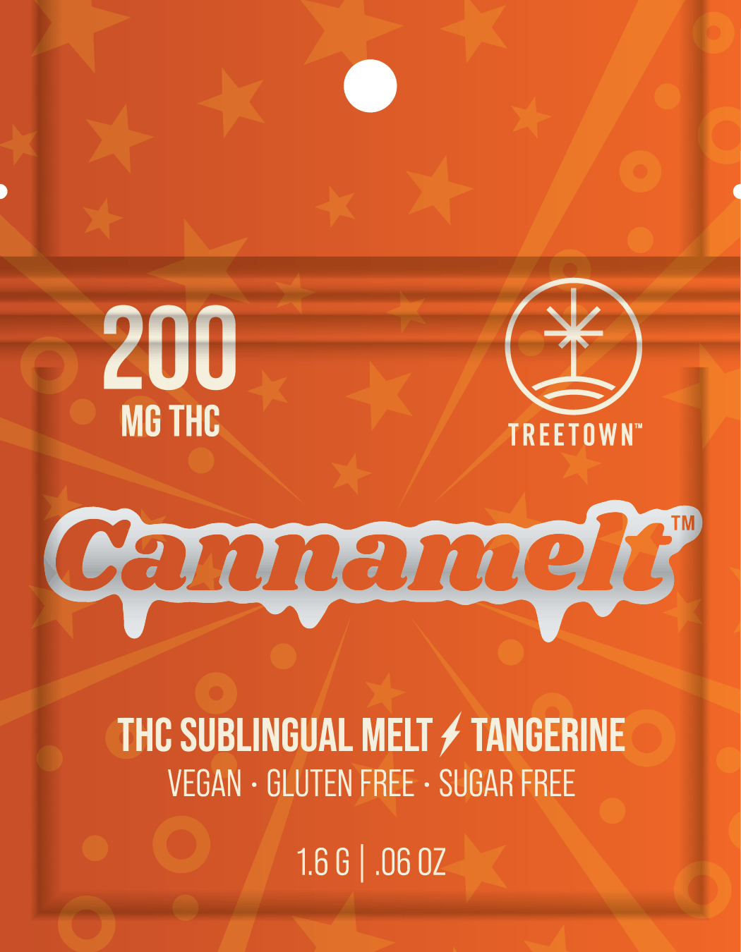 Product: Tangerine Cannamelt | 200mg x 1pk | TreeTown