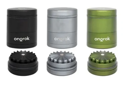 5-Piece Flower Petal Toothless Grinder 2.2in | Gun Metal Grey-active