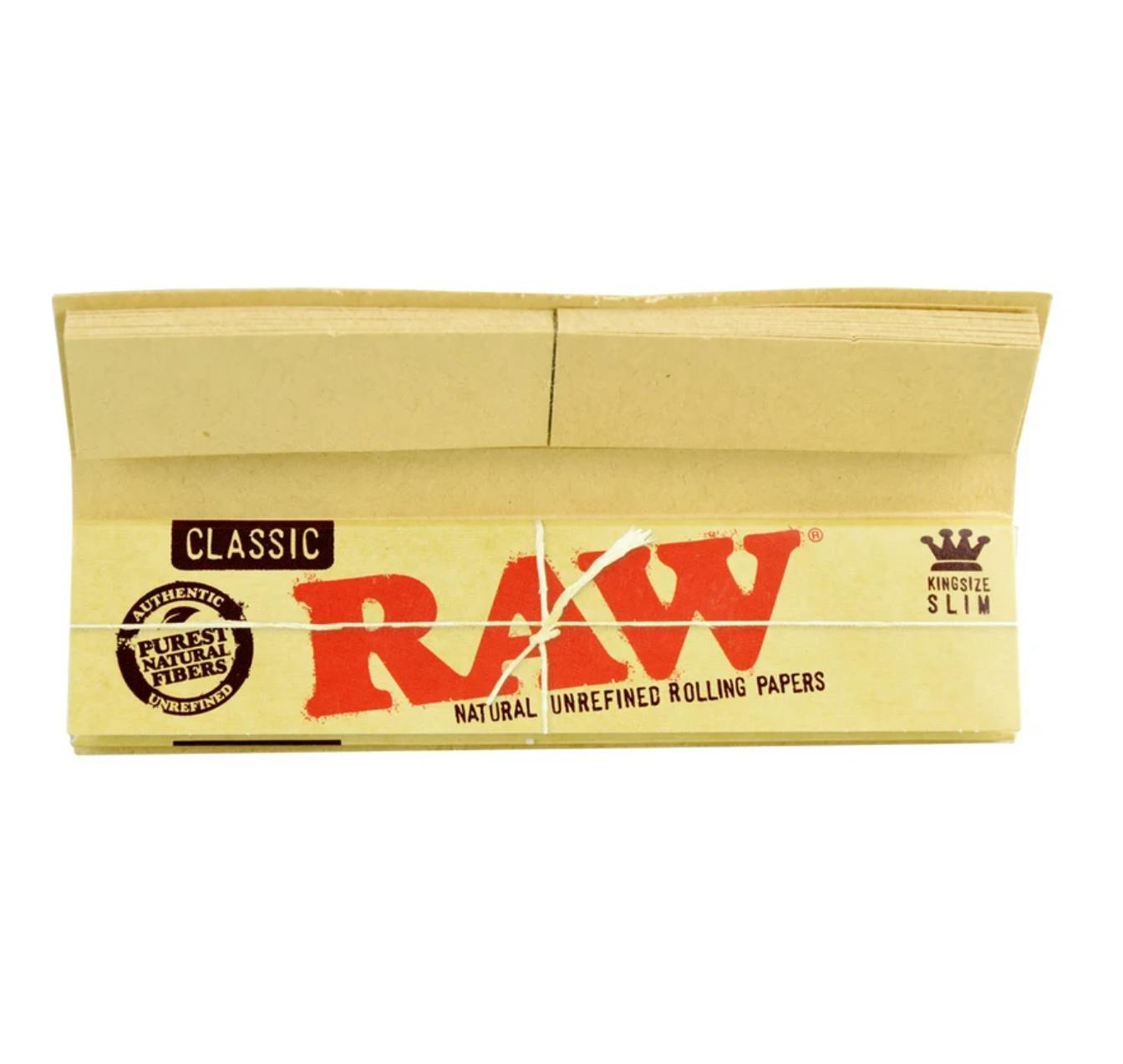 Product RAW - Connoisseur Classic Rolling Papers & Tips King Size Slim