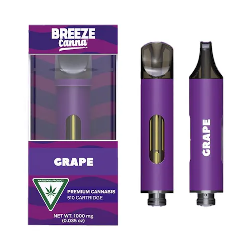 Breeze Canna Grape Gusher Cartridge Rec-active