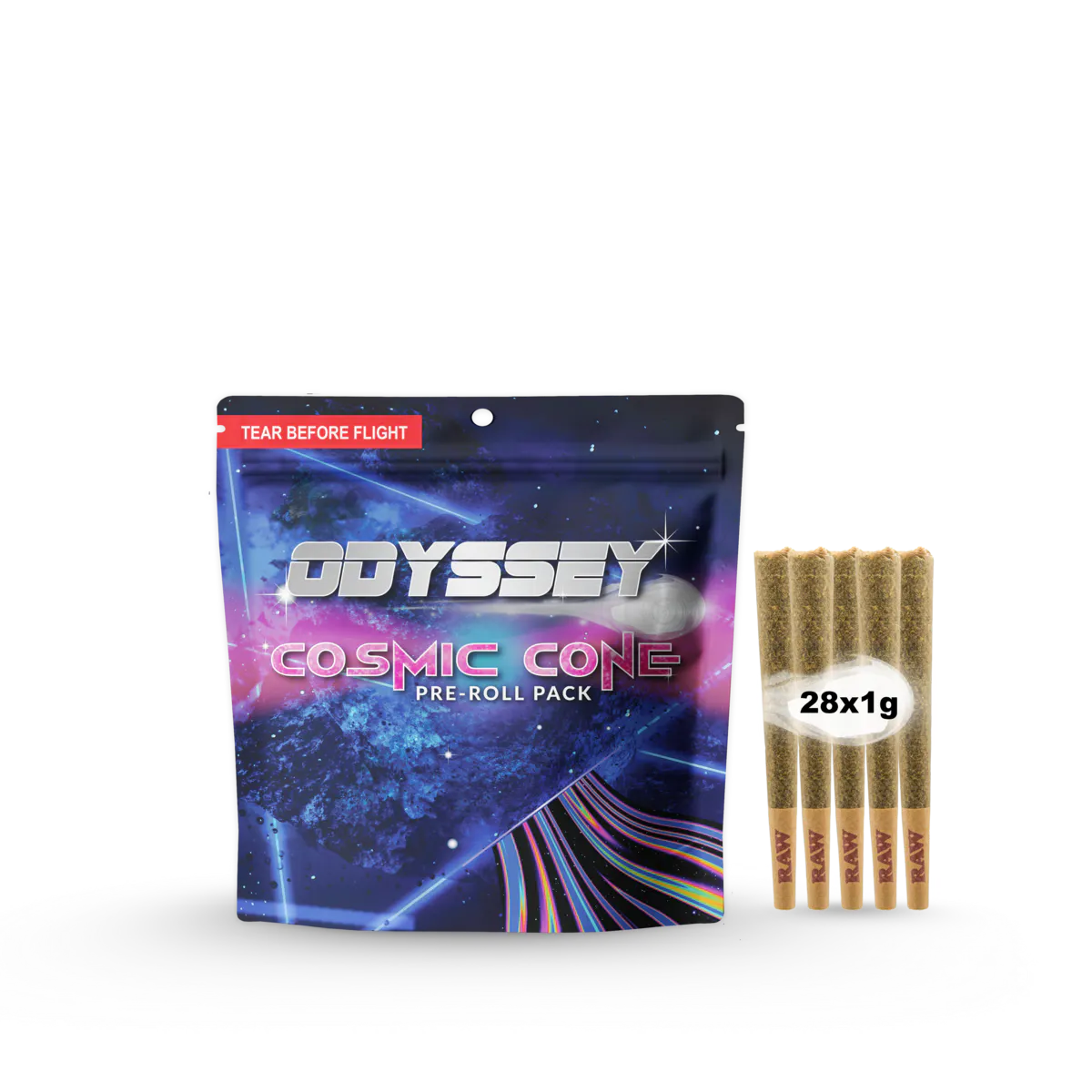Odyssey | Banana Orange Pineapple Pre-Roll Pack | 28x1g | 28g