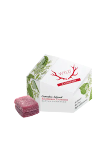 Raspberry Sativa Enhanced Gummies-1