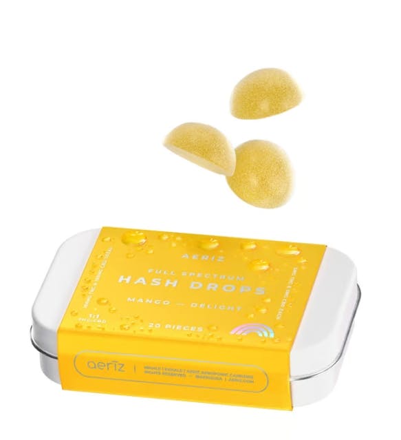 Product AZ Hash Drops Gummies - Mango 100mg (20pk)
