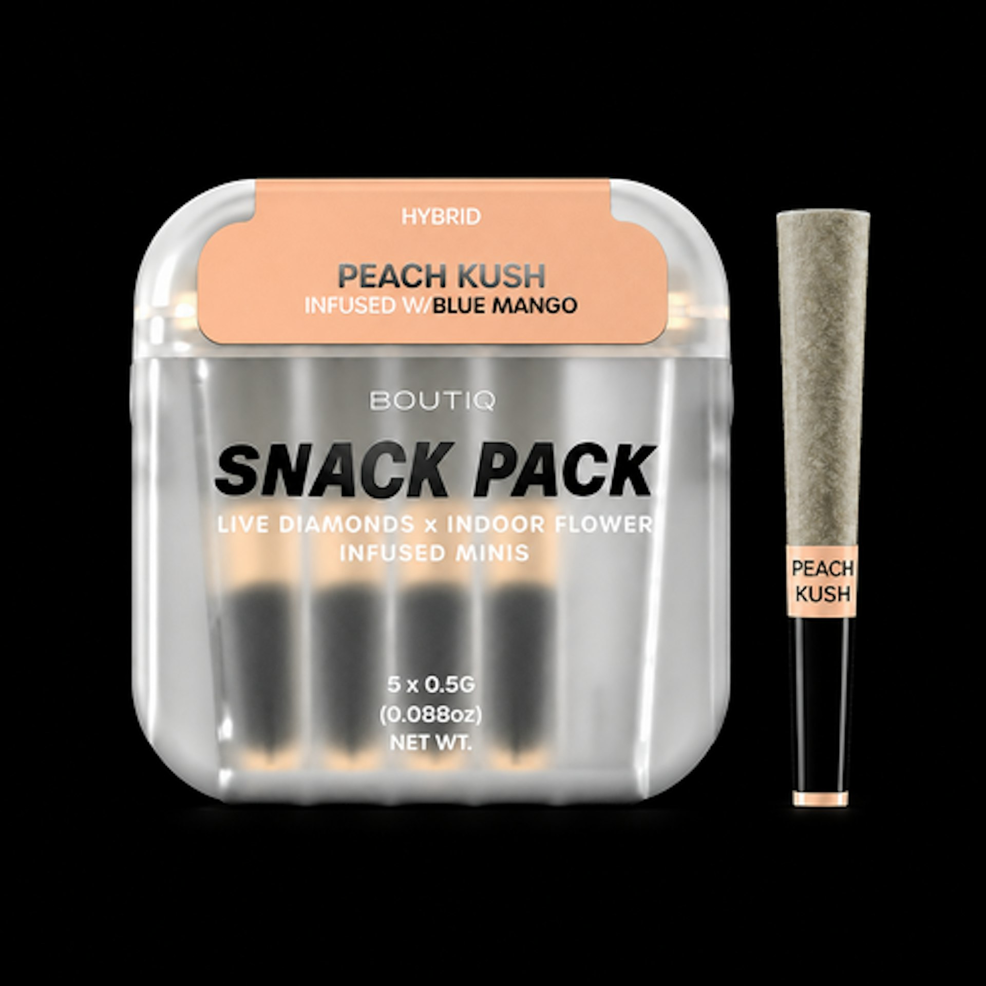 Boutiq - Peach Kush 5pk Infused Pre-Rolls