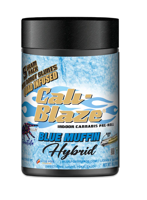 Cali-Blaze - 5-Pack .7g Infused Donut Blunts - Blue Muffin