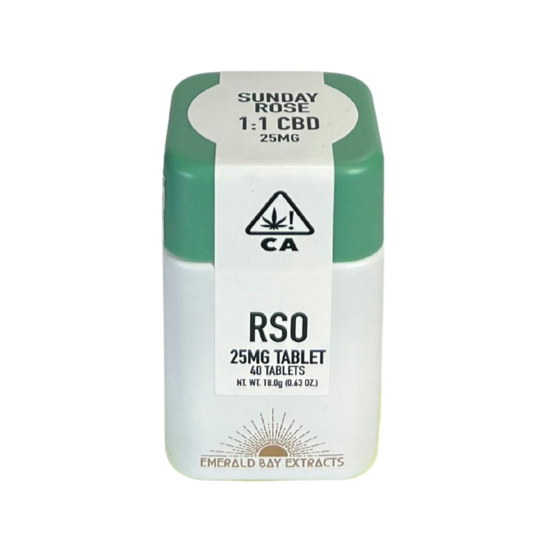 SUNDAY ROSE 1:1 RSO CAPSULES  (40CT/ 25MG)