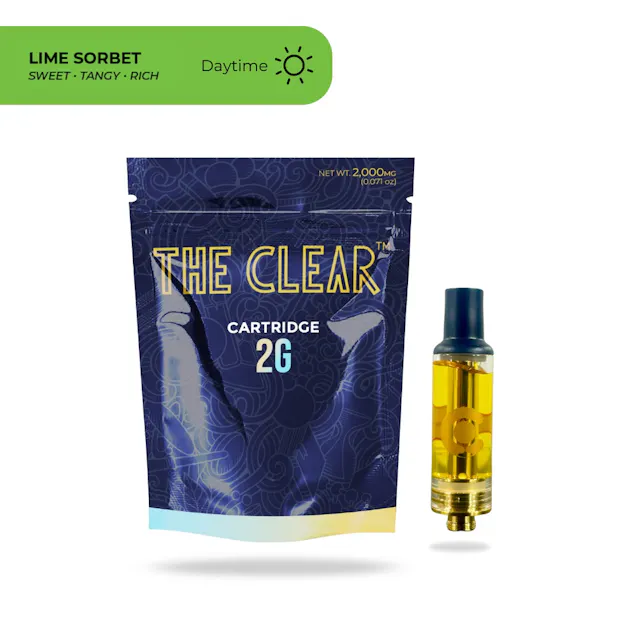 The Clear Cartridge Lime Sorbet 2g (sativa, cartridges)