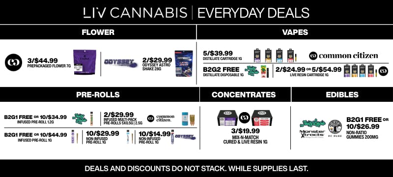 LIV Cannabis (Lansing) Menu - a Cannabis Dispensary in Lansing, MI