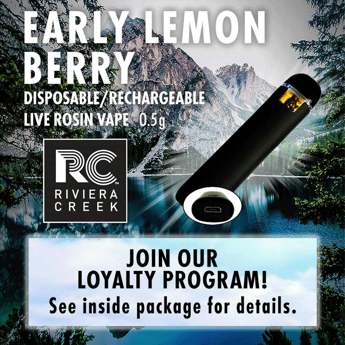 Photo of Early Lemon Berry Rosin Disposable Vape Pen