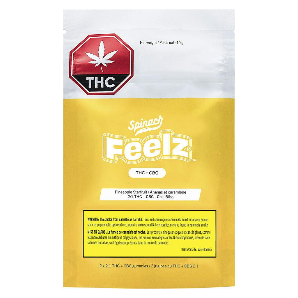 Feelz pineapple starfruit 2:1 thc:cbg gummies-1