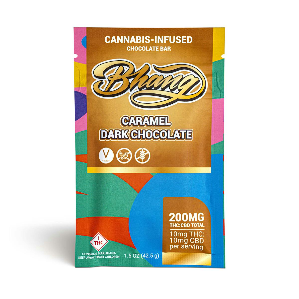 Photo of Caramel Dark Chocolate Bar 1:1 THC:CBD – 100mg