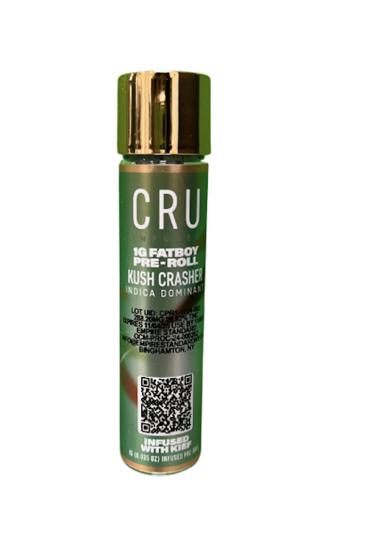 Photo of CRU | Kush Crasher Fatboy | 1g Infused