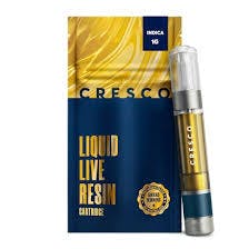 Product CL Cresco Live Resin Cartridge 1g - Campfire Chem (Indica)
