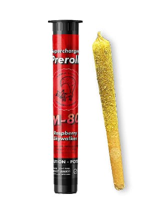Photo of M-80 Raspberry Skywalker OG Infused Pre-Roll | 1g