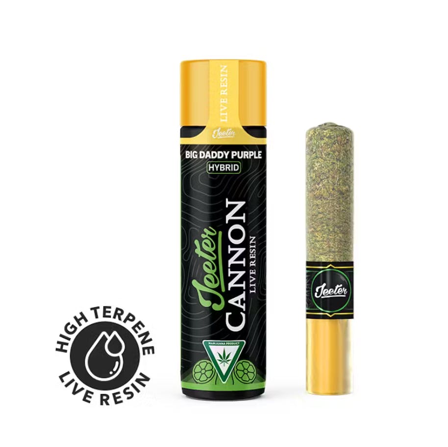 Product: Jeeter | Baby Cannon Infused Pre-Roll - 1.3g - Big Daddy Purple