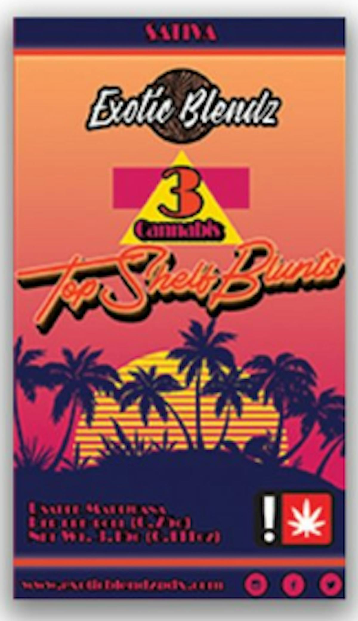 Photo of Exotic Blendz .75g SPRITZER Blunt 3pk