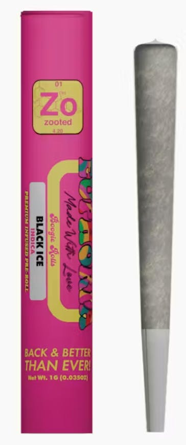 Zooted | Black Ice | 1G Pre-Roll