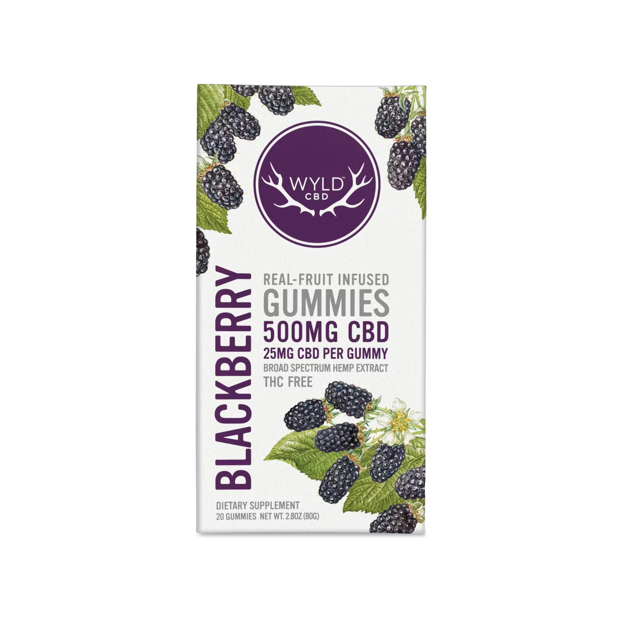 Blackberry 20pk 25mg CBD Gummies - The Flowery NY