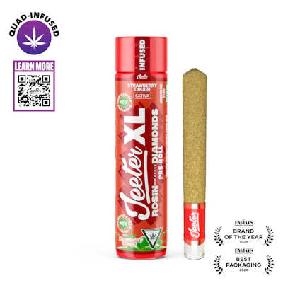 Strawberry Cough Jeeter XL Infused Pre-Roll | 2g - PRE_ROLLS by Jeeter at King of Budz