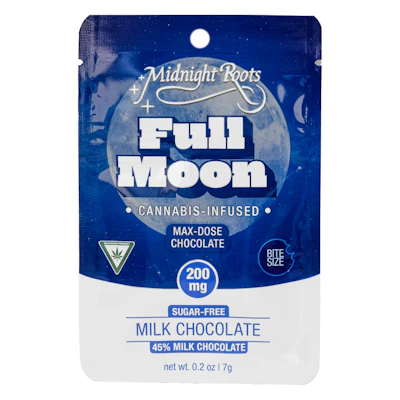 Midnight Roots - 200mg Chocolate Bite - Sugar Free Milk Chocolate - EDIBLES by Midnight Roots at King of Budz