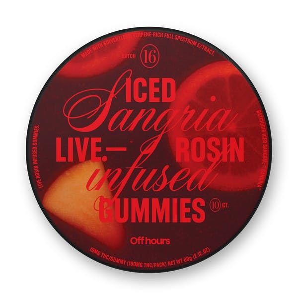 Off Hours | Iced Sangria | Live Rosin | 100mg | 10ct