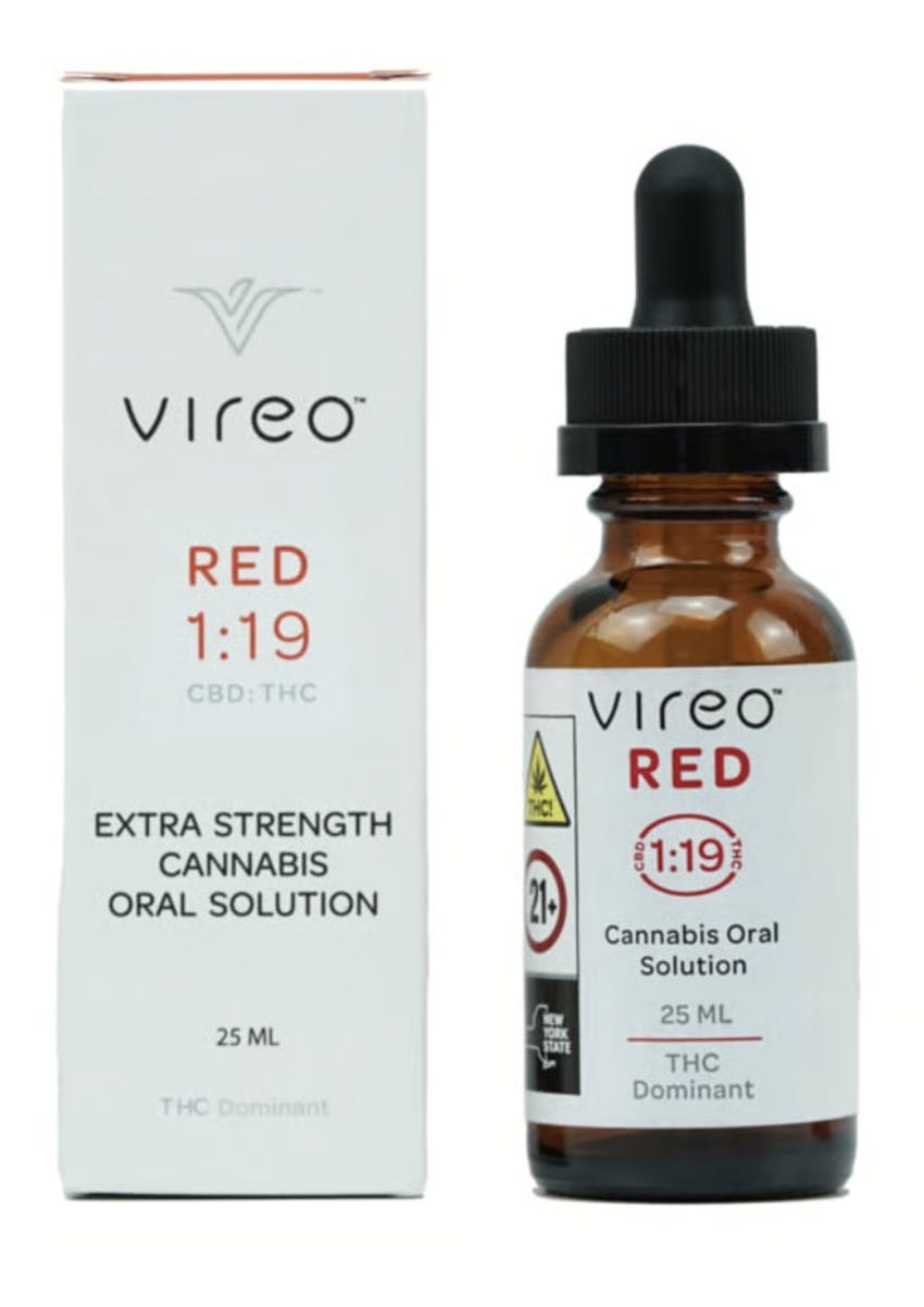Vireo Red Oral Solution 25mL- 1:19 CBD:THC