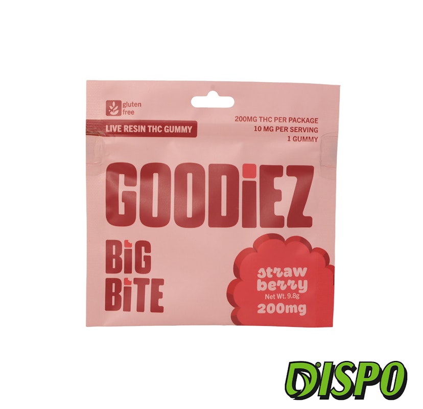 Goodiez - Strawberry 200mg Live Resin Gummy
