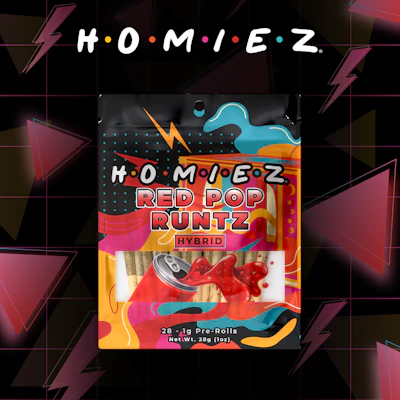 Homiez - 28-Pack 1g Prerolls - Red Pop Runtz - PRE_ROLLS by HOMIEZ at King of Budz