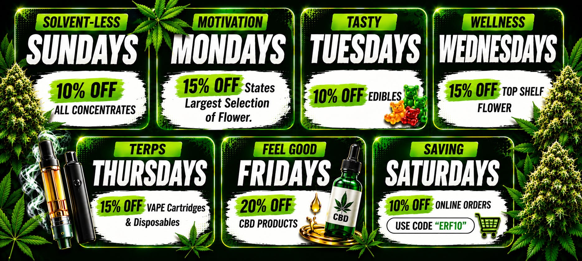 East River Farms Menu - a Cannabis Dispensary in Sioux Falls, SD