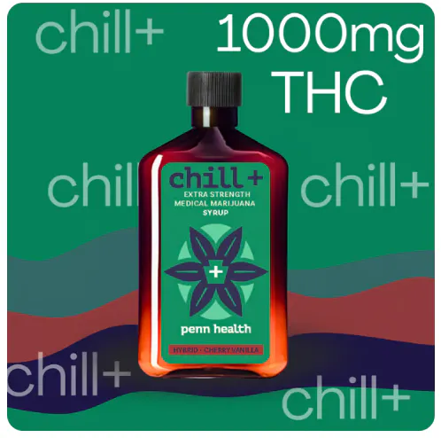 Chill+ | Cherry Vanilla THC Syrup | 1000mg | Justice Grown