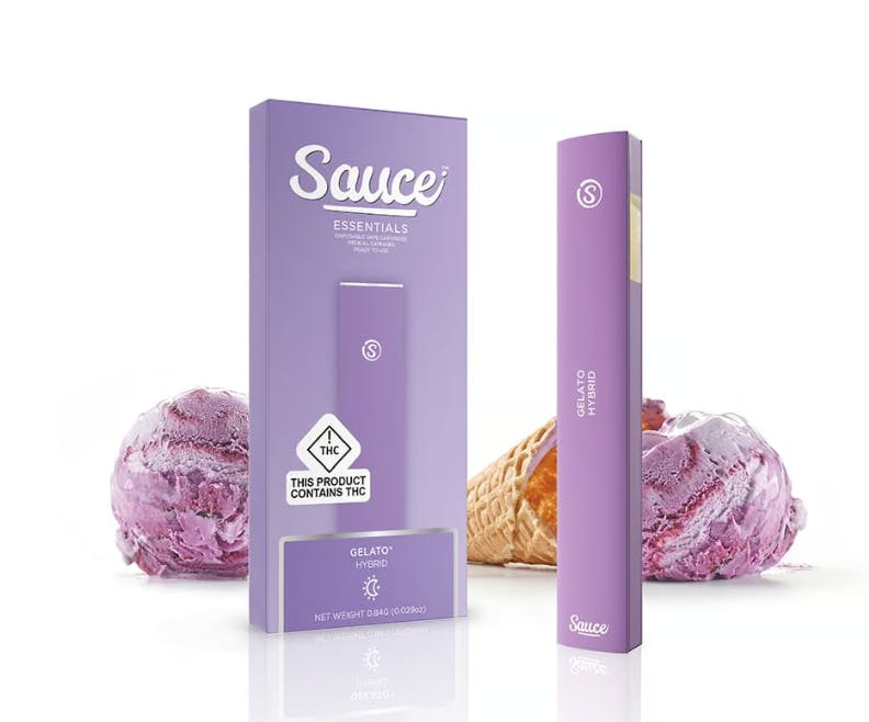 Sauce Essentials Disposable Vape Gelato .84g Saphyre Cannabis Ohio