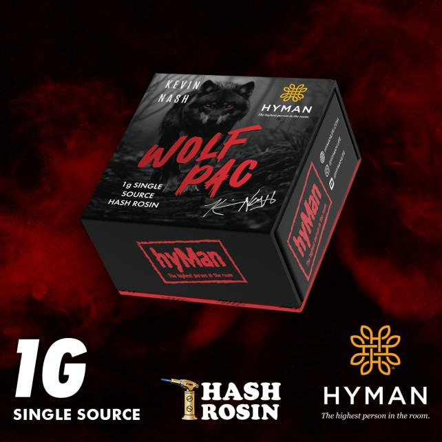 Hyman - 1g Hash Rosin - Wolf Pac
