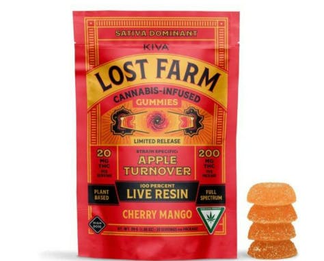 Product: Lost Farm | Cherry Mango (Apple Turnover) Live Resin Gummies | 200mg