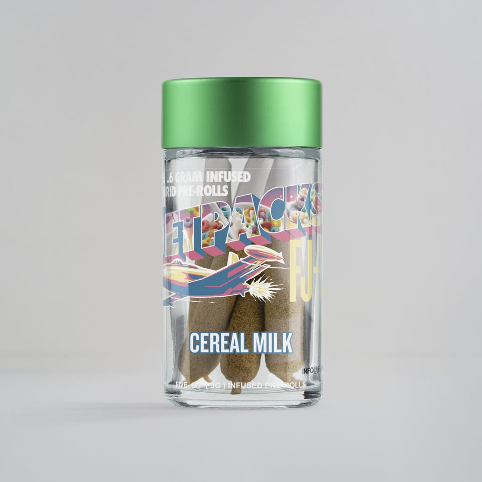 Cereal Milk | Infused Pre Roll Pack | 5 Pack | Hybrid | Jetpacks