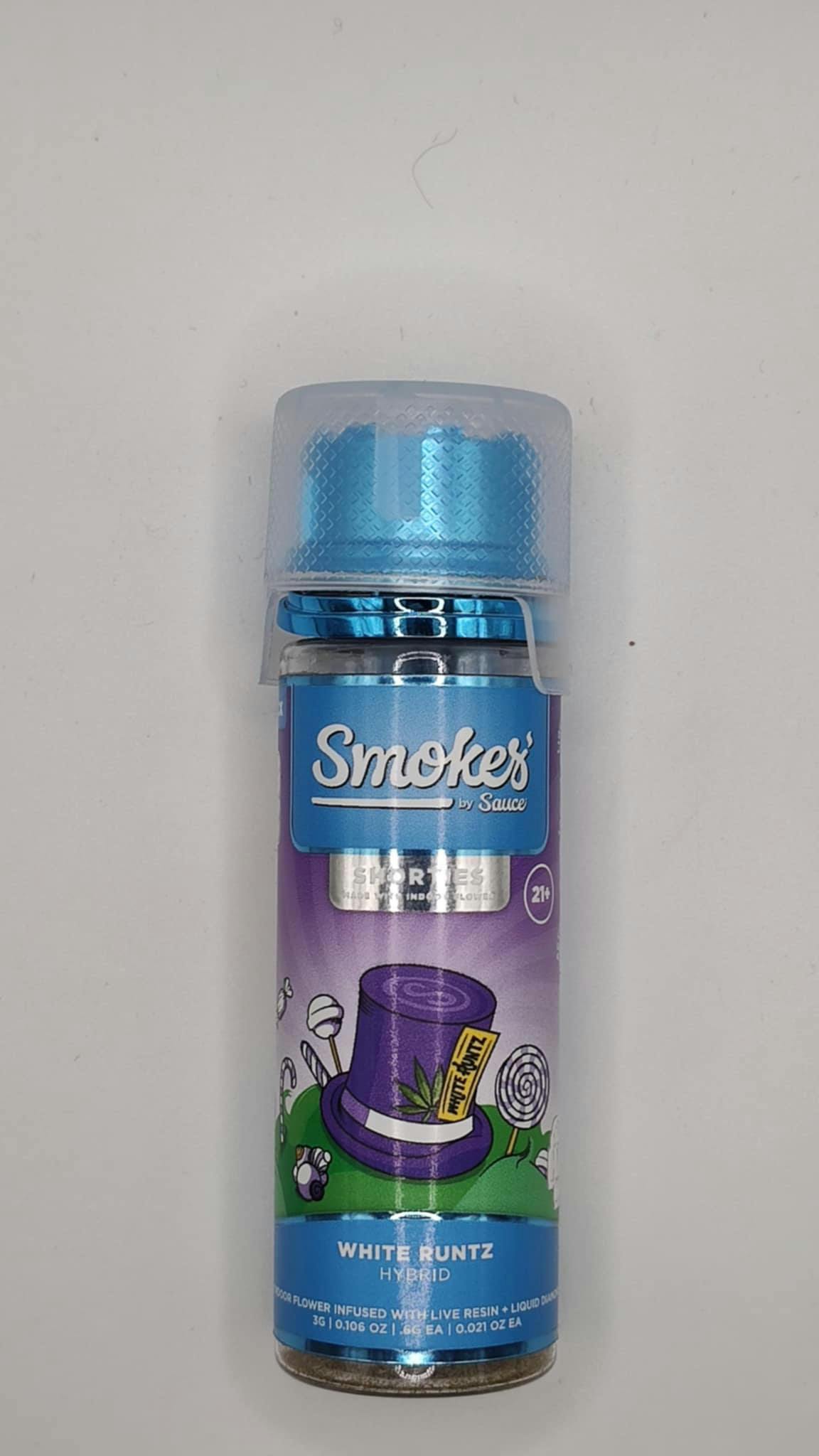 Product: Smokes | Infused Pre-Roll 5 Pack - 3g - White Runtz