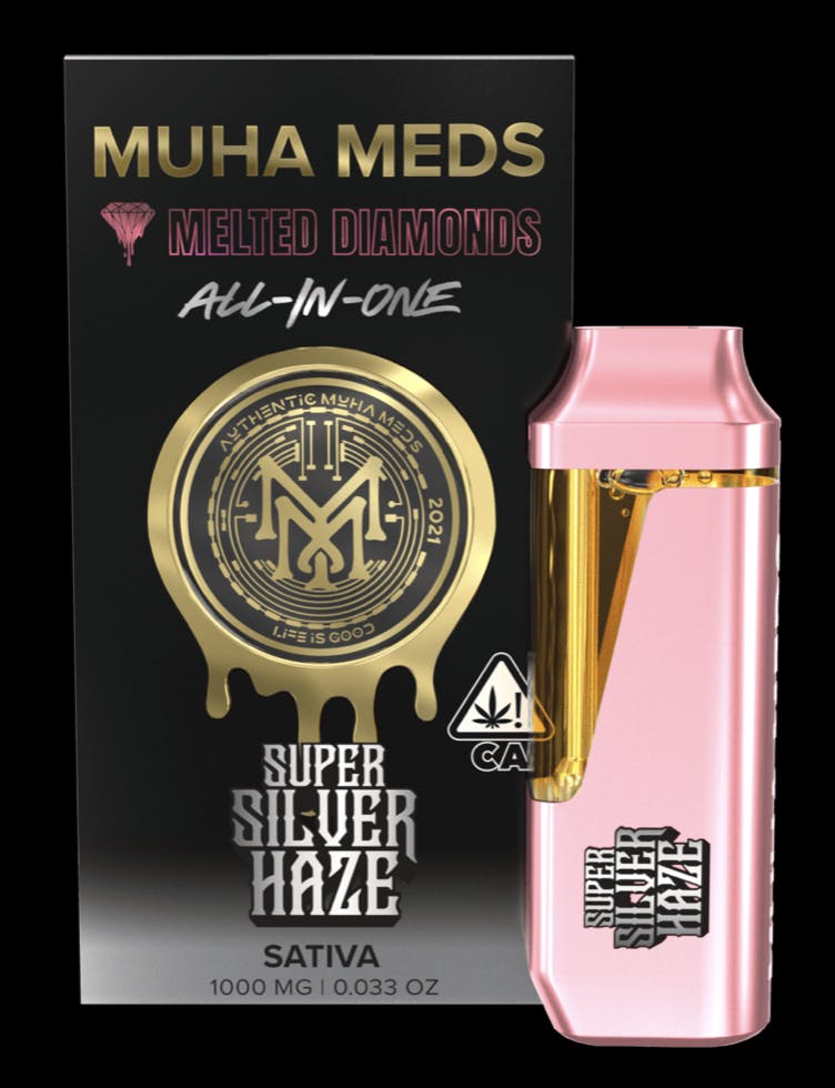 Product: Muha Meds | Melted Diamonds Disposable - 1g - Super Silver Haze