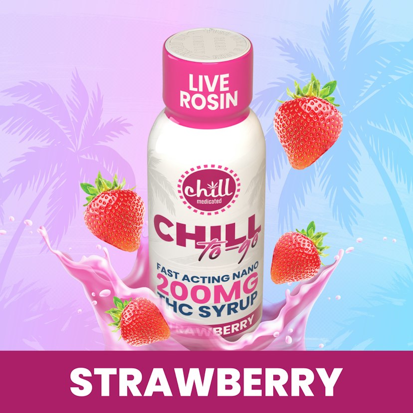 Chill Medicated - Strawberry To Go Hash Rosin Syrup 200mg