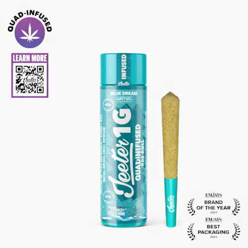 Jeeter - 1g Quad Infused Preroll - Blue Dream