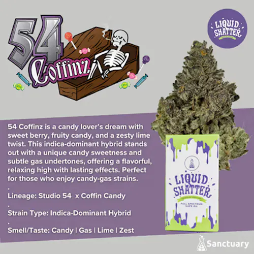 54 Coffinz (IH) – 1g Liquid Shatter Vape Cart-active