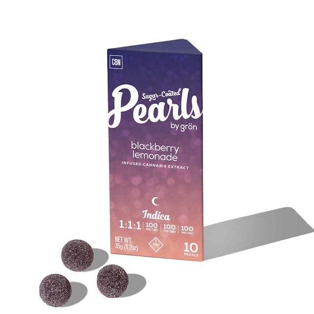 Cozy up and wind down with our 1:1:1 Blackberry Lemonade Pearls. Infused with equal parts CBD, CBN, and THC in a 1:1:1 ratio, the sleepy indica effects will keep you dreaming all night long.

Made With Real Fruit • Soy-Free • Gluten-Free •  Microdose Friendly •  Made With Rosin 

1 PEARL PER SERVING | 10 SERVINGS PER PACKAGE