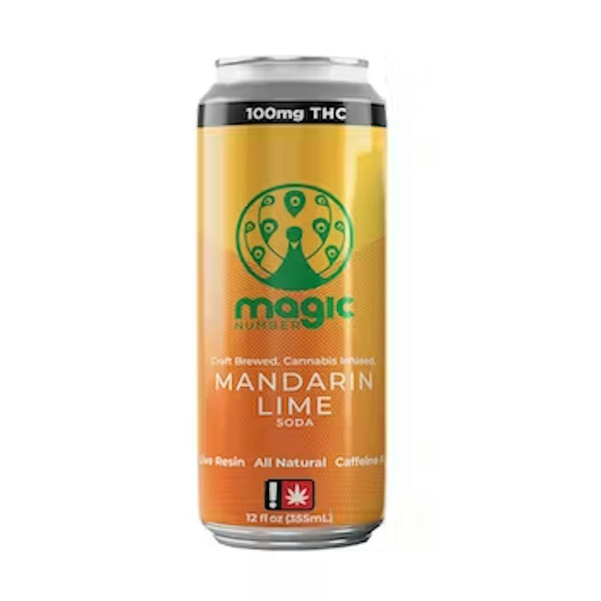 Photo of Magic Number 100mg MANDARIN LIME Live Resin Soda