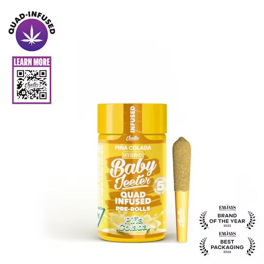 Jeeter - 5-Pack .5g Quad Infused Prerolls - Pina Colada