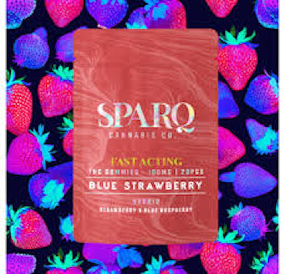 Product Sparq | Blue Strawberry | Gummies | 100mg